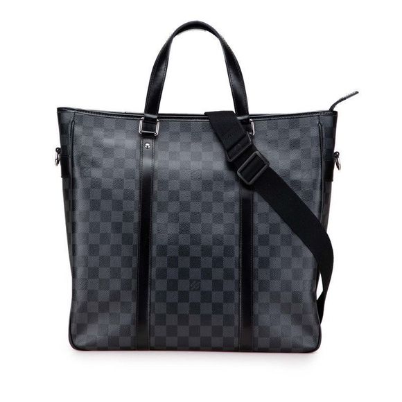 Louis Vuitton Damier Graphite Tadao Handbag Shoulder Bag 2WAY N51192 Black PVC - Picture 1 of 9